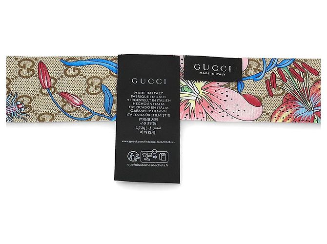Gucci Seidenband-Schal mit Blumenprint - Ansicht 9