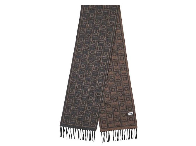 Sciarpa con monogramma Salvatore Ferragamo - vista 9