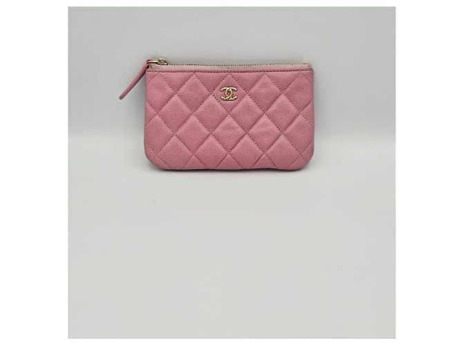 Chanel Classic Caviar Mini Pouch Pink Condition - vista 4