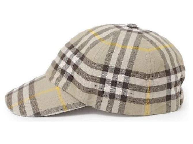 Burberry Cappellino da baseball in cotone Check - vista 10