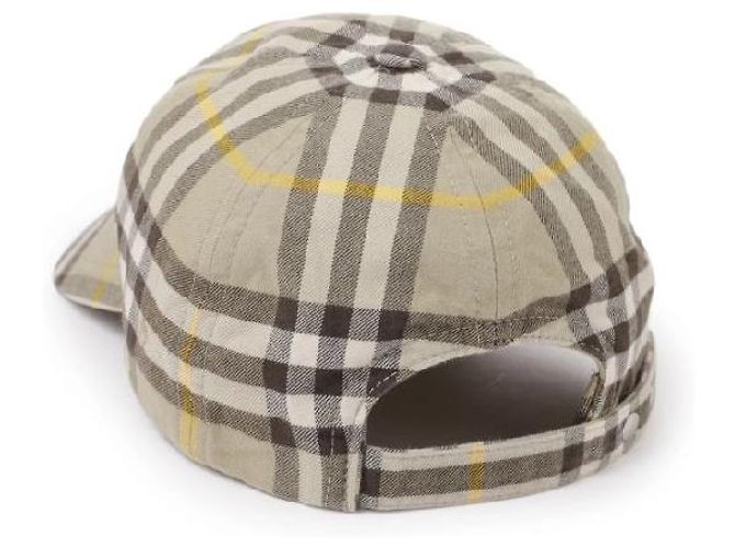 Burberry Cappellino da baseball in cotone Check - vista 12