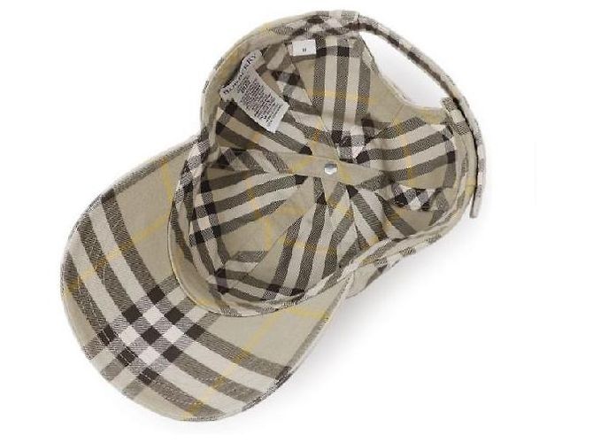 Burberry Cappellino da baseball in cotone Check - vista 3