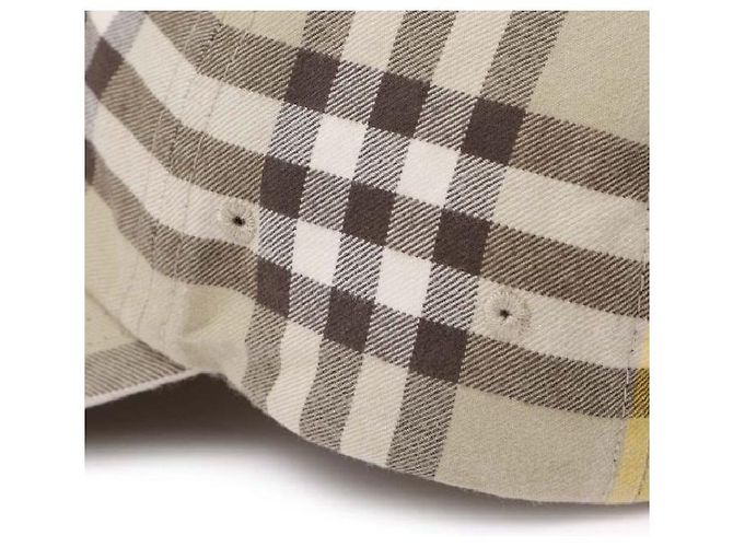 Burberry Cappellino da baseball in cotone Check - vista 6