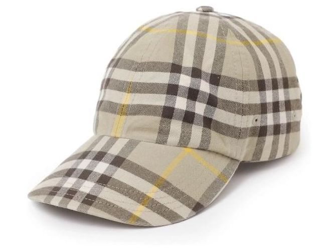 Burberry Cappellino da baseball in cotone Check - vista 9
