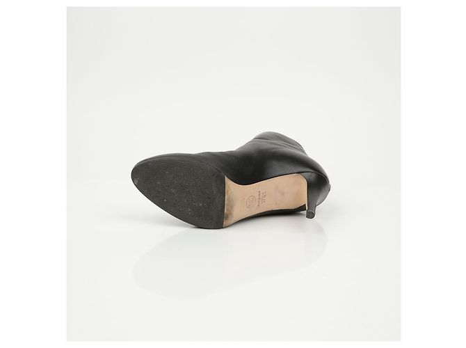 Botines Chanel de piel de cordero marrón - vista 12