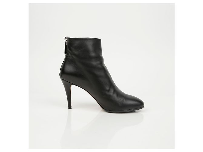 Botines Chanel de piel de cordero marrón - vista 9