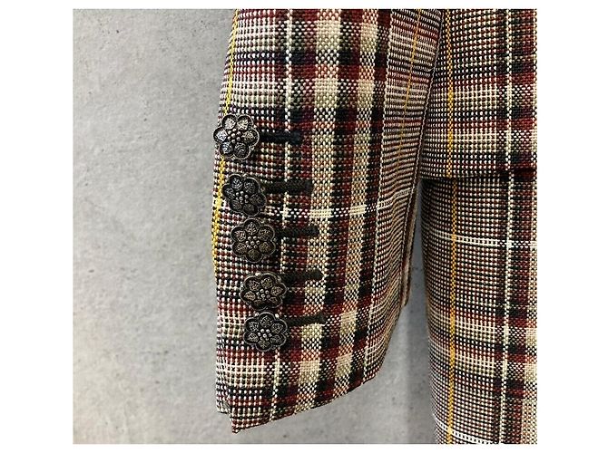 Gucci Women's Wool Check Single Blazer Jacket - view 3
