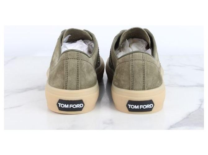 Tom Ford Baskets Cambridge en daim Vert - vue 6