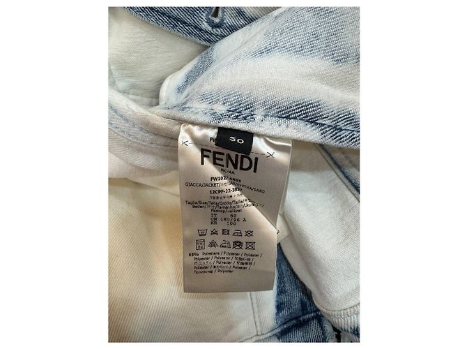 Fendi Giacca FF Monogram Bleached Taglia - vista 3
