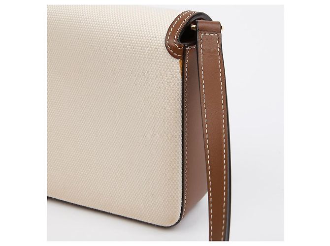 Burberry Mini Borsa a Tracolla in Pelle e Tela con Stampa Hosperry - vista 5