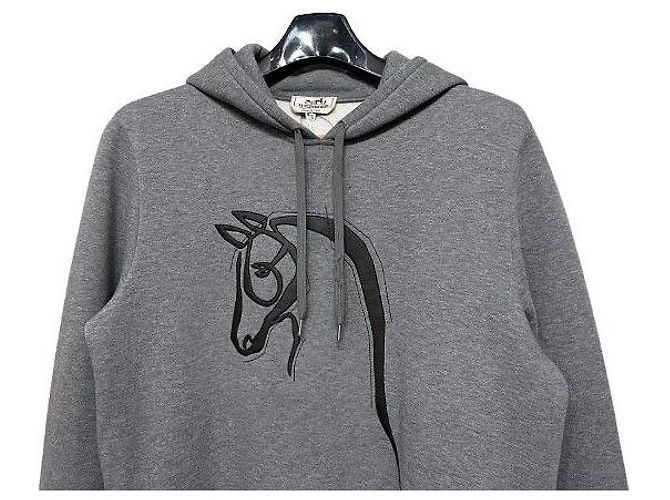 Hermès Leder Hoodie Braun - Ansicht 5