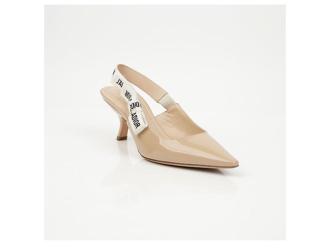 Dior Ballerine slingback in vernice - vista 2