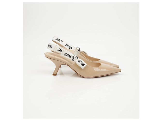 Dior Ballerine slingback in vernice - vista 3