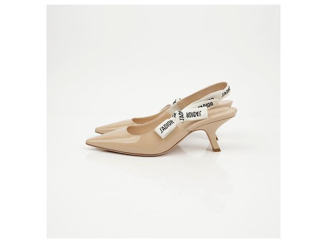 Dior Ballerine slingback in vernice - vista 5