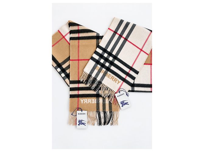 Burberry Contrast Check Kaschmirschal - Ansicht 13