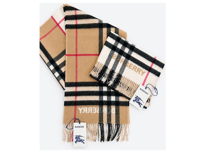 Burberry Contrast Check Kaschmirschal - Ansicht 15