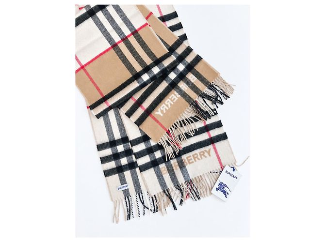 Burberry Contrast Check Kaschmirschal - Ansicht 16