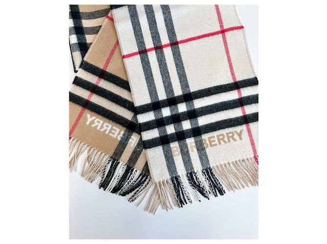 Burberry Contrast Check Kaschmirschal - Ansicht 17