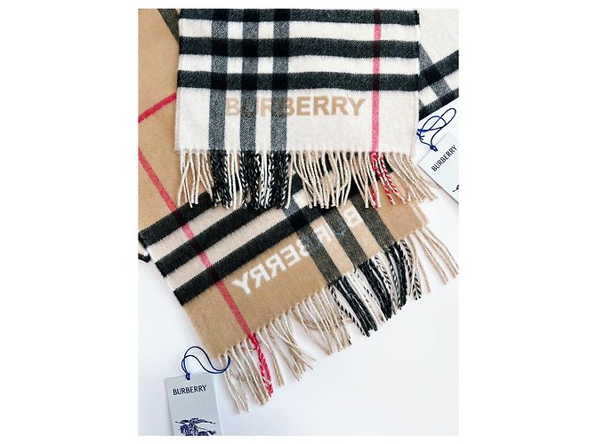 Burberry Contrast Check Kaschmirschal - Ansicht 19