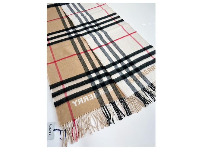 Burberry Contrast Check Kaschmirschal - Ansicht 20