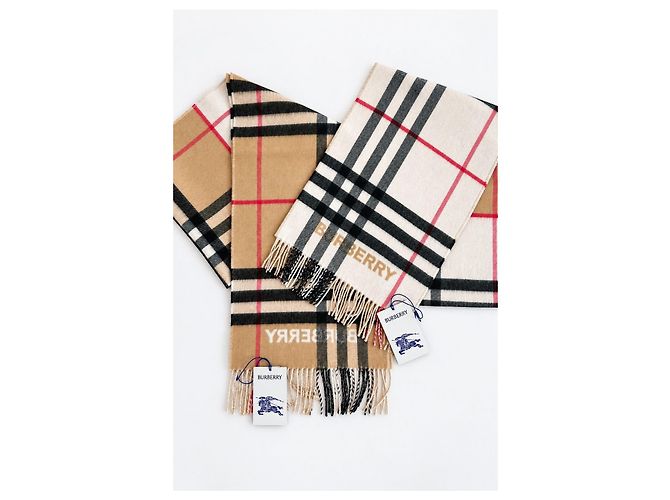 Burberry Contrast Check Kaschmirschal - Ansicht 3