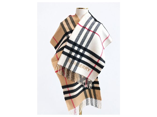 Burberry Contrast Check Kaschmirschal - Ansicht 4