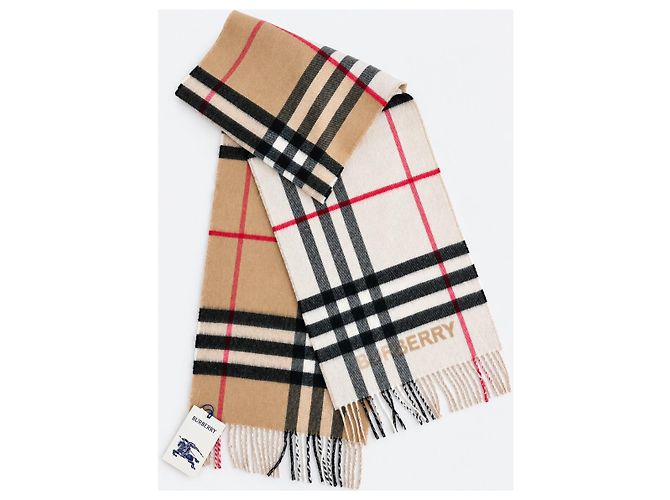 Burberry Contrast Check Kaschmirschal - Ansicht 8