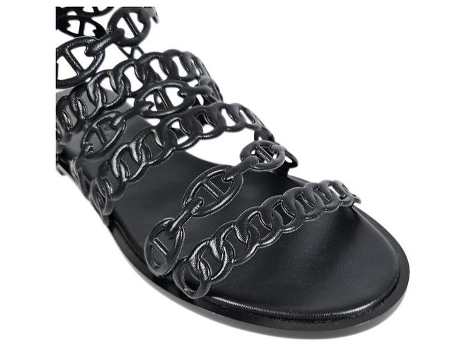Hermès Sandali con cinturino da donna Noir - vista 11
