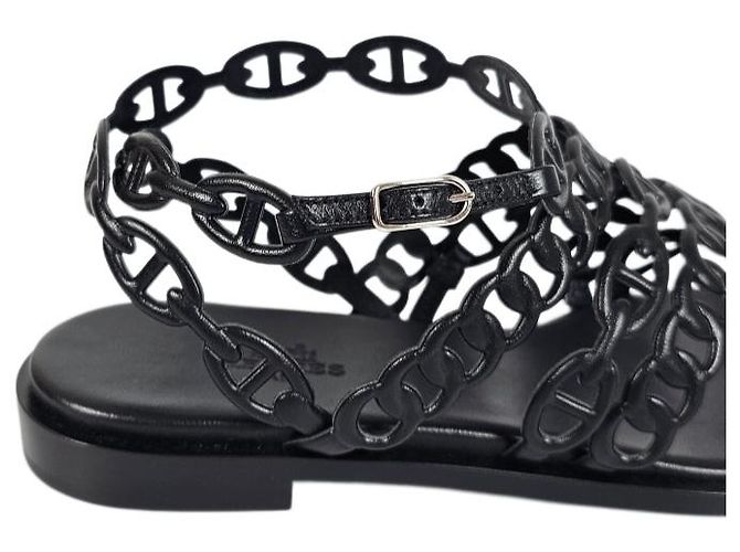 Hermès Sandali con cinturino da donna Noir - vista 12