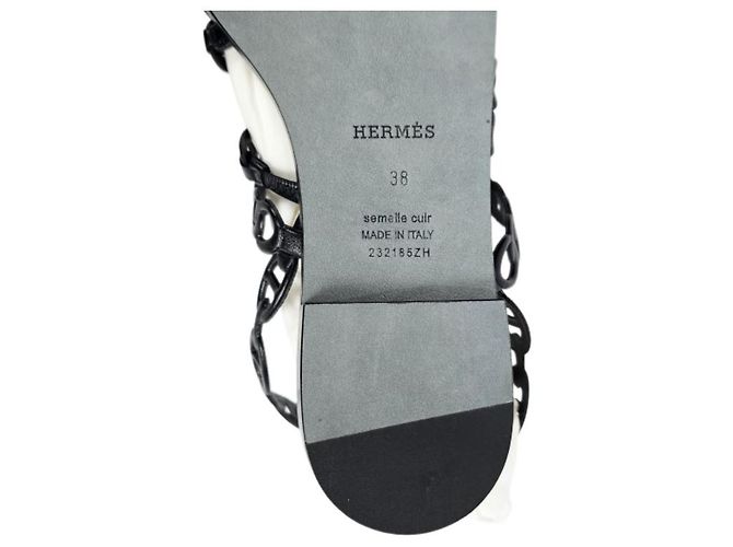 Hermès Sandali con cinturino da donna Noir - vista 15