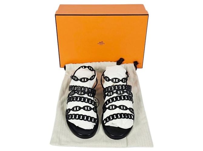 Hermès Sandali con cinturino da donna Noir - vista 16