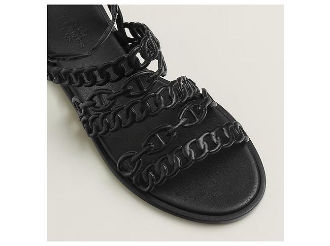 Hermès Sandali con cinturino da donna Noir - vista 5