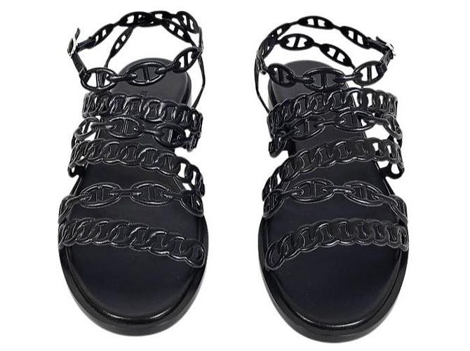 Hermès Sandali con cinturino da donna Noir - vista 6