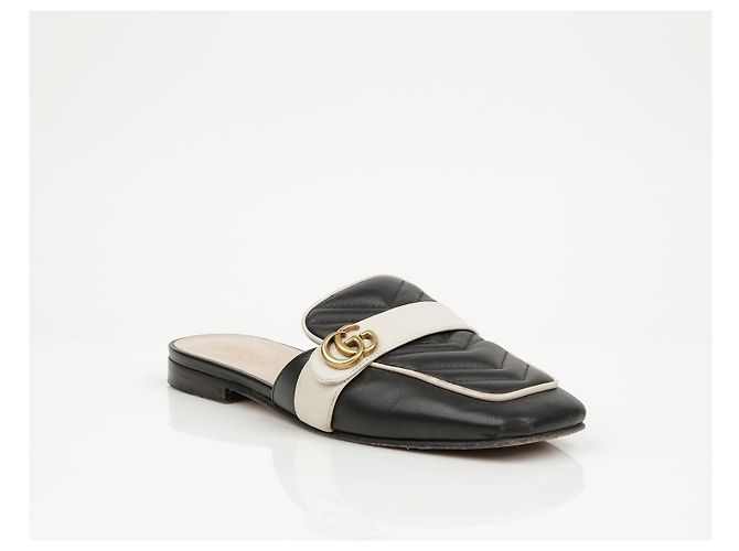 Mule Gucci in pelle marrone - vista 2
