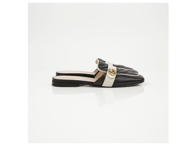 Mule Gucci in pelle marrone - vista 3