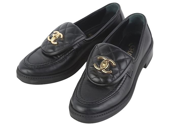 Chanel Mocassino con patta Gold CC Turnlock - vista 3
