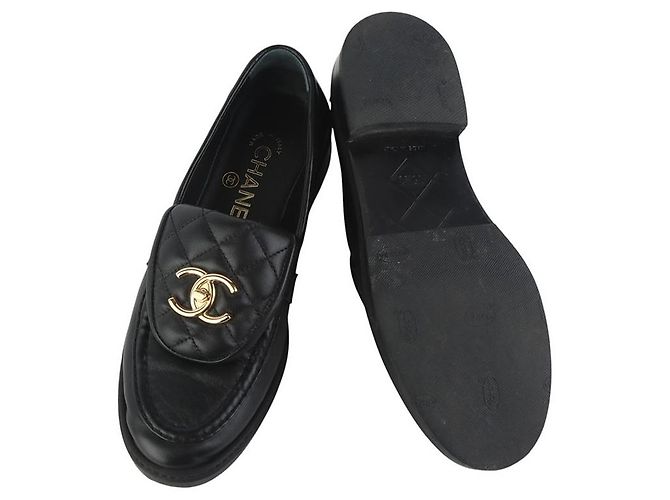 Chanel Mocassino con patta Gold CC Turnlock - vista 7