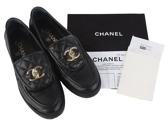 Chanel Mocassino con patta Gold CC Turnlock - vista 8