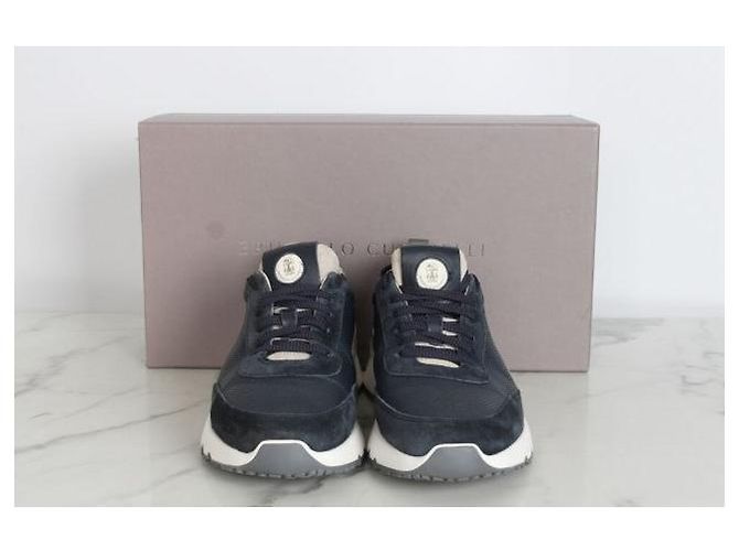 Brunello Cucinelli Suede Embossed Runner Sneaker - Ansicht 2