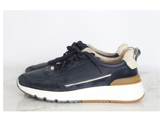 Brunello Cucinelli Suede Embossed Runner Sneaker - Ansicht 3