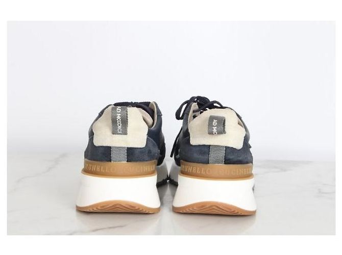 Brunello Cucinelli Suede Embossed Runner Sneaker - Ansicht 6