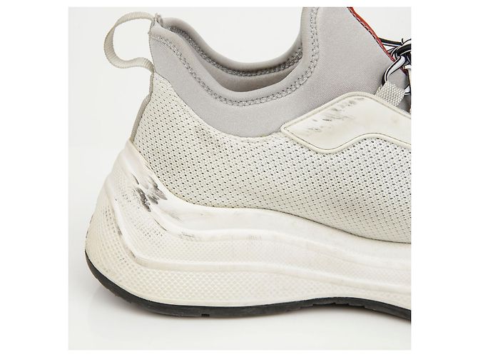 Prada Sneakers in mesh e neoprene White - vista 11