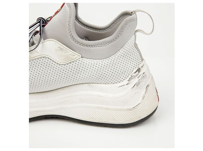 Prada Sneakers in mesh e neoprene White - vista 13