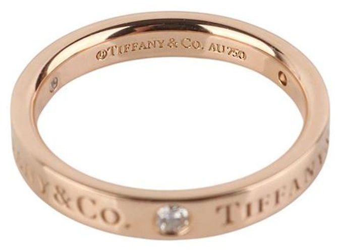 Tiffany & Co Fede nuziale in oro rosa e diamanti - vista 4