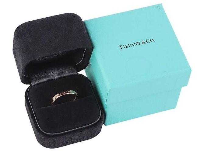 Tiffany & Co Fede nuziale in oro rosa e diamanti - vista 6