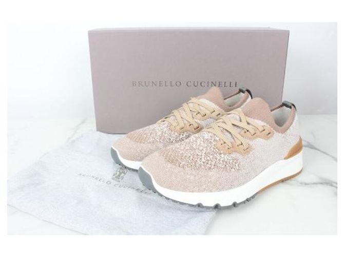 Brunello Cucinelli Baskets Runner en maille de coton - vue 2