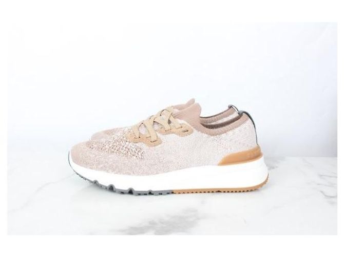 Brunello Cucinelli Baskets Runner en maille de coton - vue 3