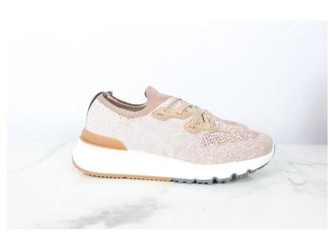 Brunello Cucinelli Baskets Runner en maille de coton - vue 4