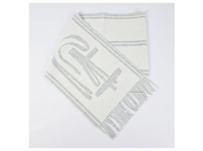Hermès Sciarpa in cashmere Petite Casaque Lettres Equestres - vista 11