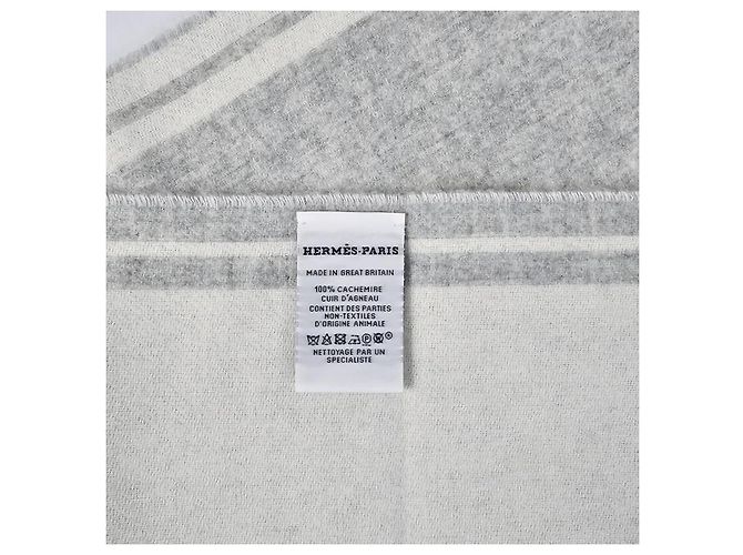 Hermès Sciarpa in cashmere Petite Casaque Lettres Equestres - vista 14